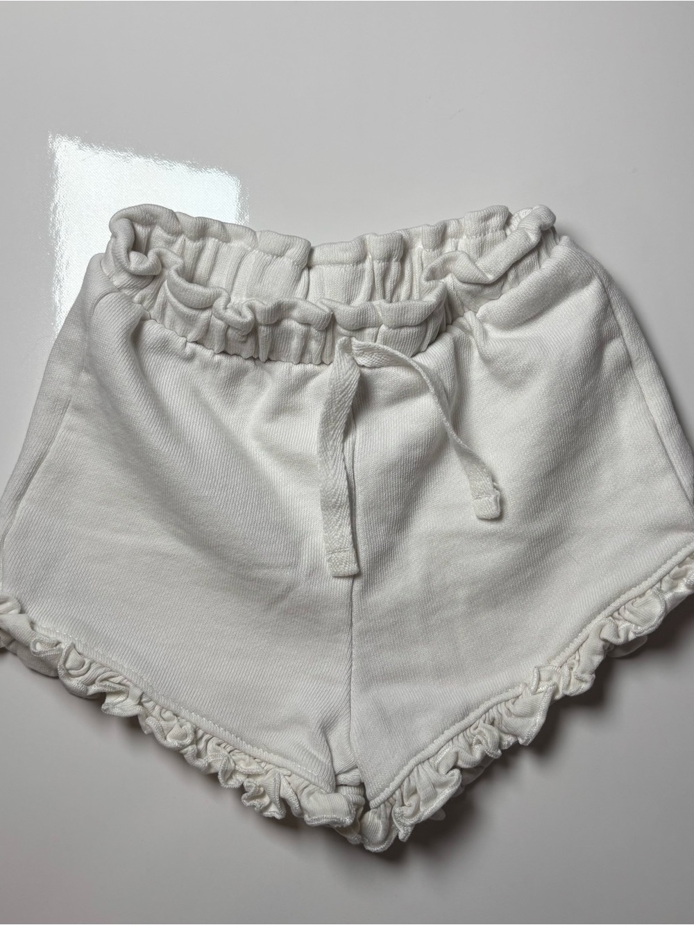 Zara, OshKosh & TAG Coquette Pastel Ruffle & Twill Shorts Bundle 3pcs 9-12M - Picture 6 of 11